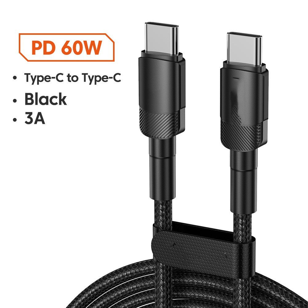 Fast-Charging Type-C Data Cable – 100W / 60W | 3A, 5A & 6A