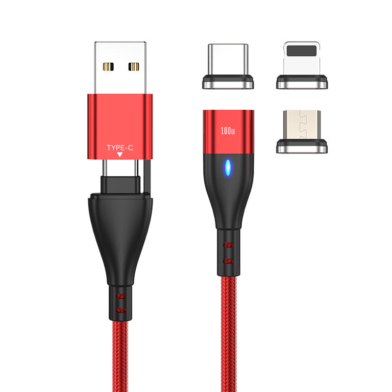 六合一磁吸PD快充线 100W – 5A USB-C线