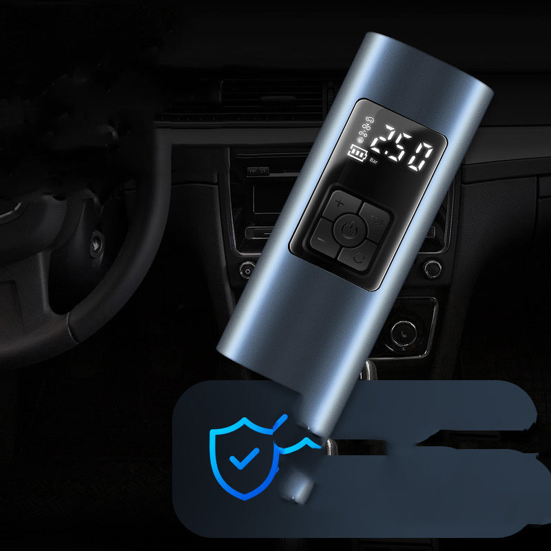 Wireless Portable Electric Car Air Pump – High-Power Inflator with Digital Display