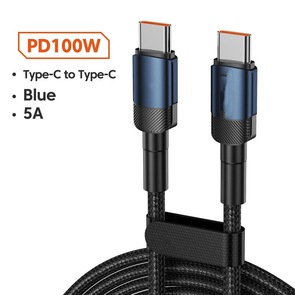 Fast-Charging Type-C Data Cable – 100W / 60W | 3A, 5A & 6A