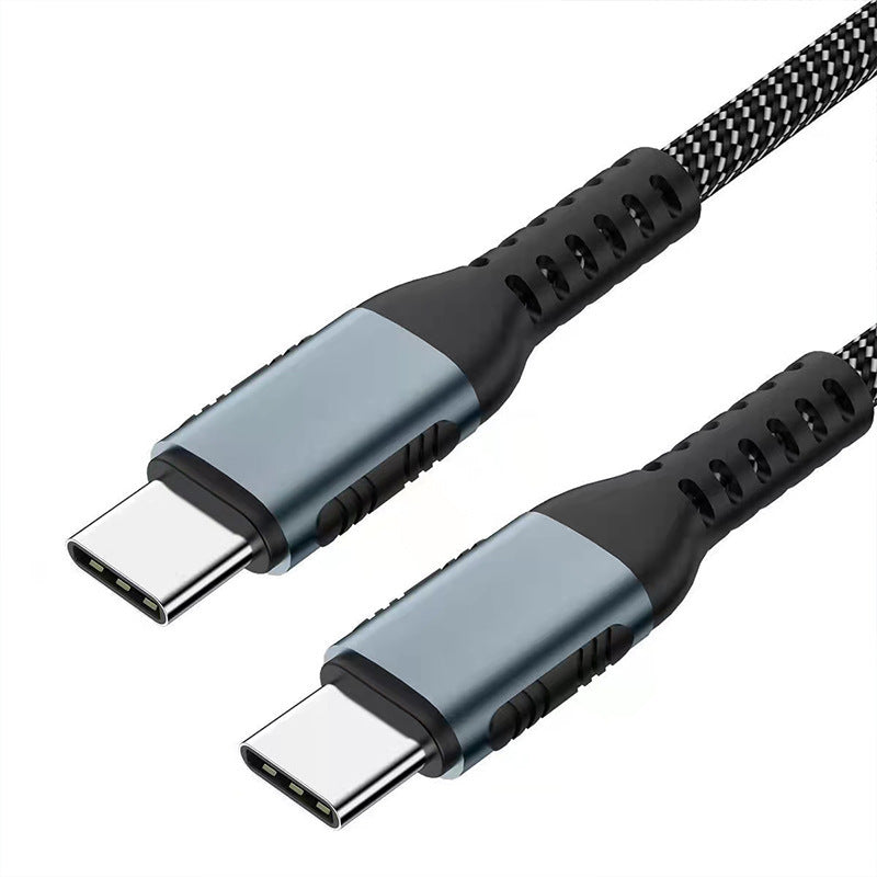 100W Braided Type-C to Type-C Fast Charging Cable – 1m & 2m Lengths