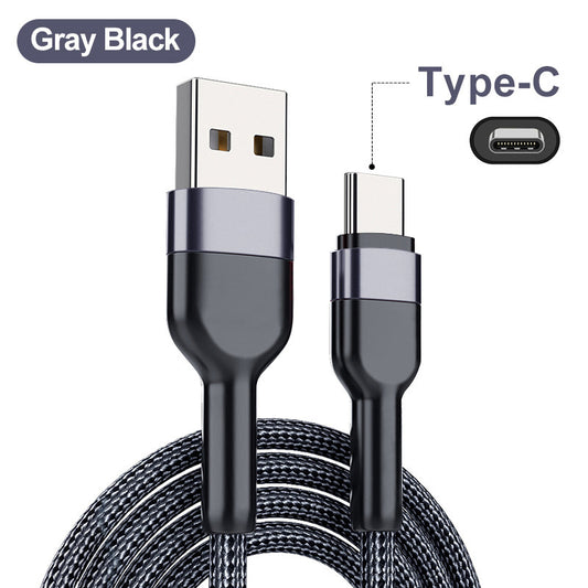 Ultra-Durable Nylon Braided Charging Cable with Pure Copper Core