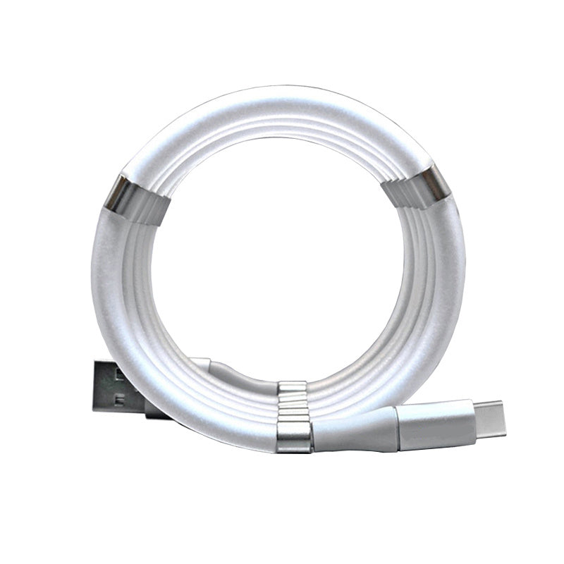 Fast Charging Magnetic Storage Data Cable | Tangle-Free | Magnetic Black Tech